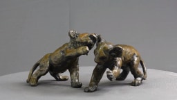 Deux lionceaux - vue 2